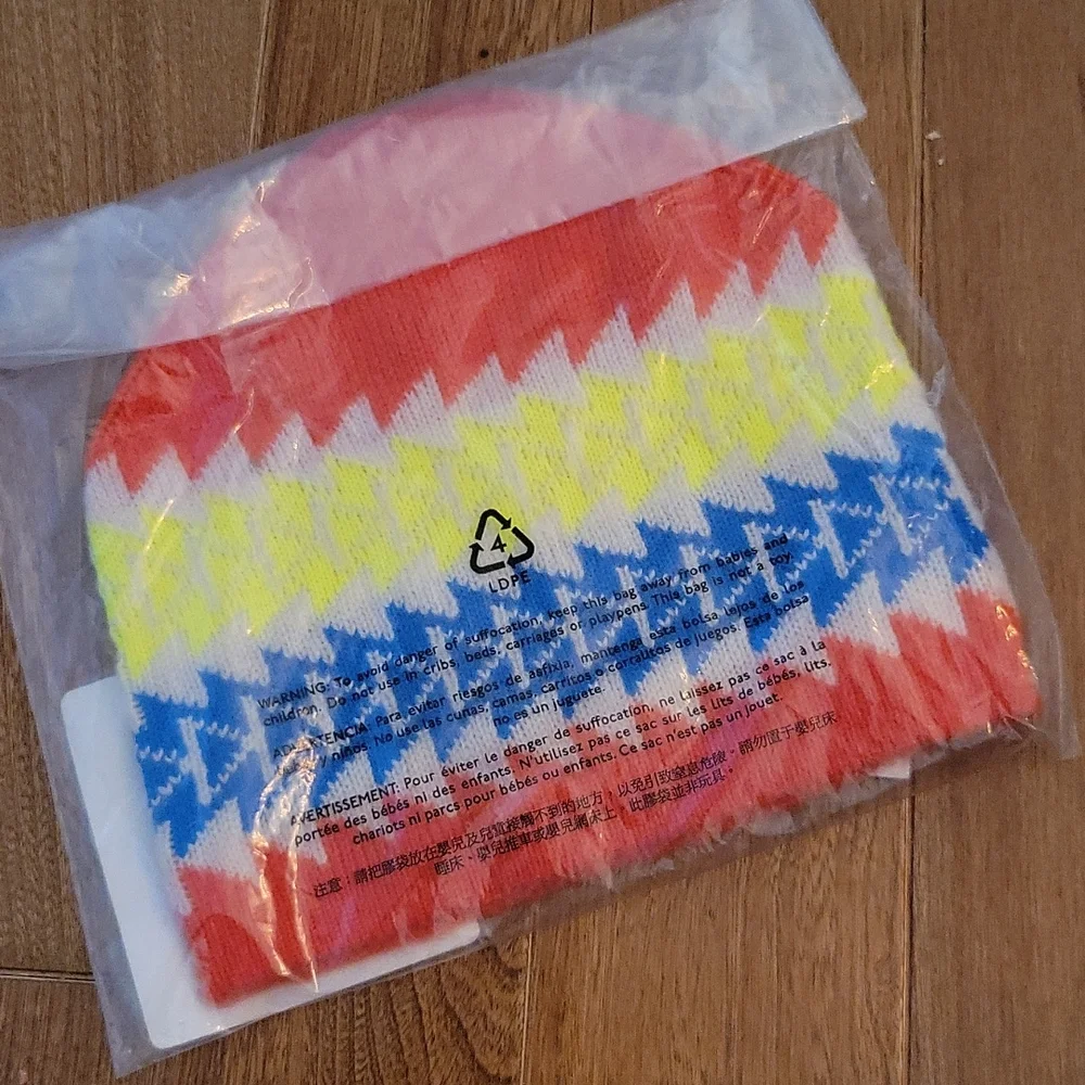 NWT CrewCuts wool neon Moriarty beanie hat‎ small medium